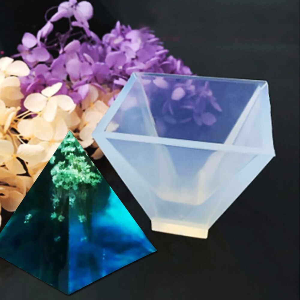 Silicone moule pyramide résine époxy artisanat bijoux à bricoler soi-même faisant gâteau décoration maison ornements à la main chocolat Fondant outils