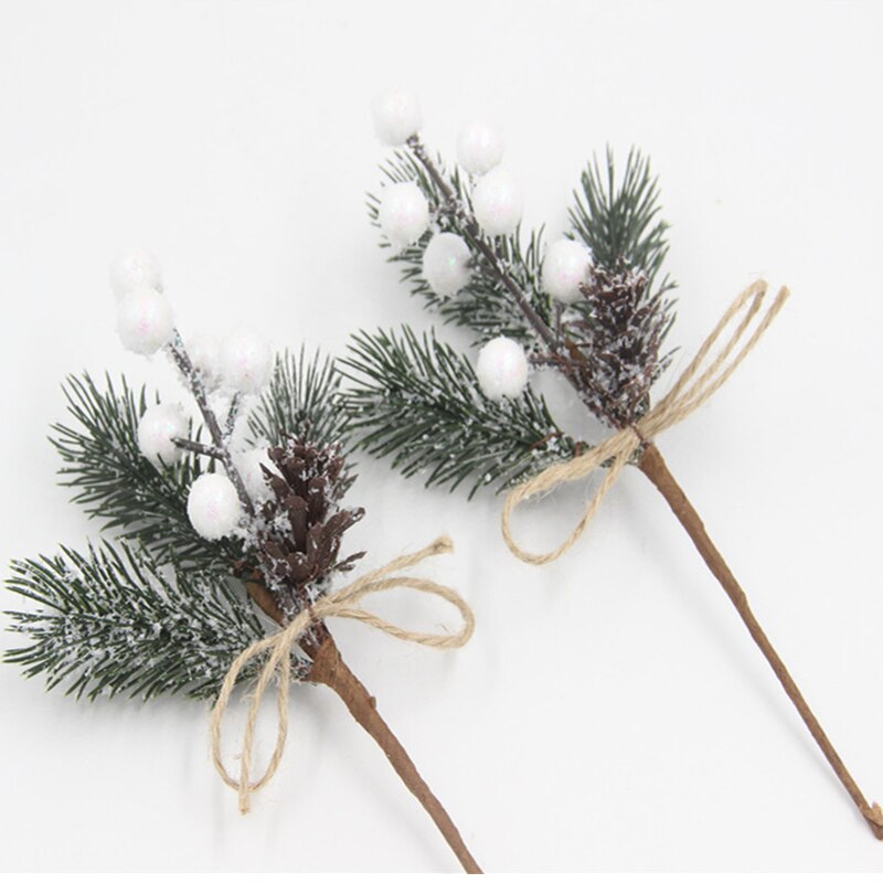 Christmas Pine Needles with Pine Cones Artificial Flower Arrangements Decoration