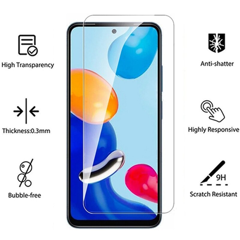 Protecteur d&#39;écran pour Xiaomi Redmi Note 11 Pro, en verre trempé 4 en 1, Film de protection d&#39;objectif d&#39;appareil photo