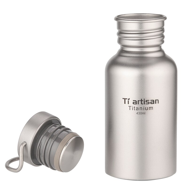 Tiartisan nyeste titanium sport vandflaske ultralet lækagesikker udendørs camping vandreture drikke vandflaske 400ml/600ml/750ml