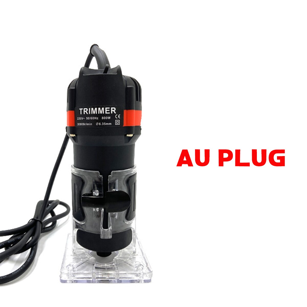 800W Electric Trimmer Wood hand trimmer Engraving Slotting Trimming Carving Machine 3000rpm Wood Trimmer Router EU/AU Plug: AU