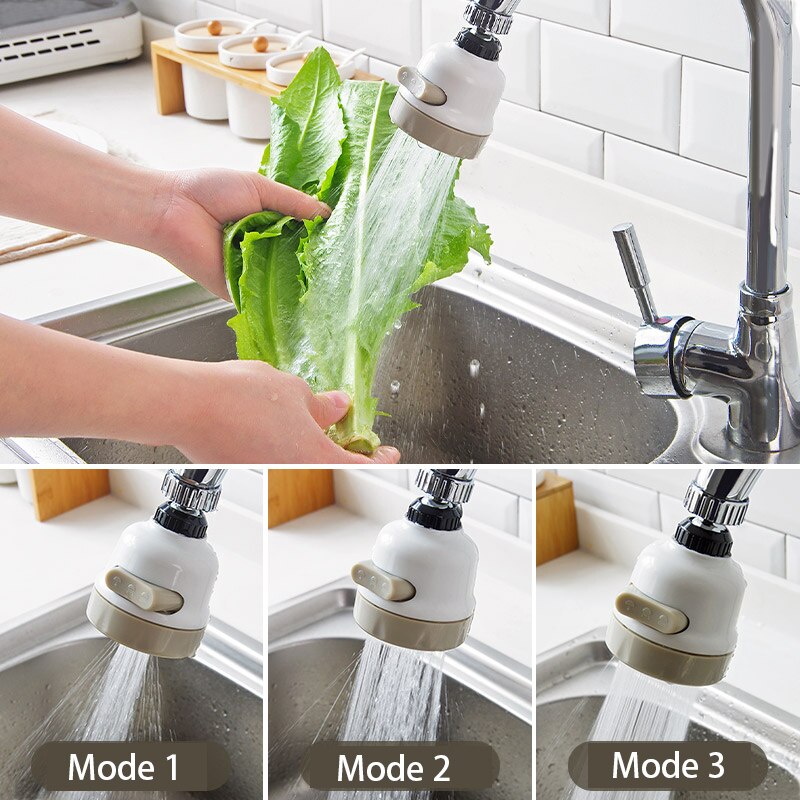 360 draaibare badkamer keuken accessoires waterbespaarder 3 standen waterkraanfilter kraanverlenger verlengers booster maker