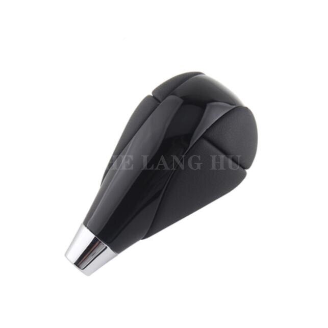 Leather Chrome Automatic Gear Shift Knob For Lexus IS200 IS250 IS300 IS350 2005 2006 2007: White