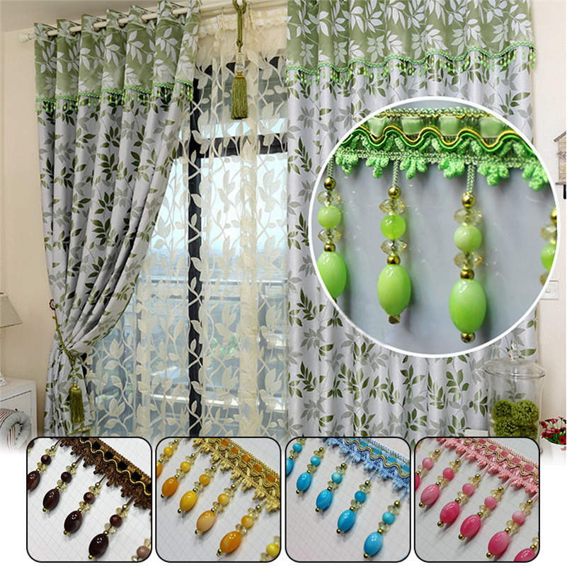 GIVBRO Pom Pom Trim Nappa Frange Pizzo Appeso Palla Nastri Da Cucire Per Tende Accessori Per Costume Matrimonio 3 Metri (#D
