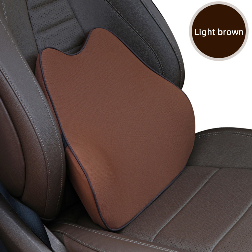 Auto Lumbale Memory Foam Back Kussen Zitkussen Auto Comfort Kussen Onder De Rugsteun Kussen Kussen Lumbale Auto Accessoires: Light Brown