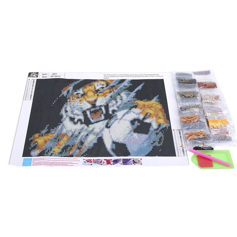 5d Diy Spuare Round Diamond Embroidery Tiger & Soccer Full 3D Diamond Cross Stitch Sewing Resin Diamond Painting Tiger