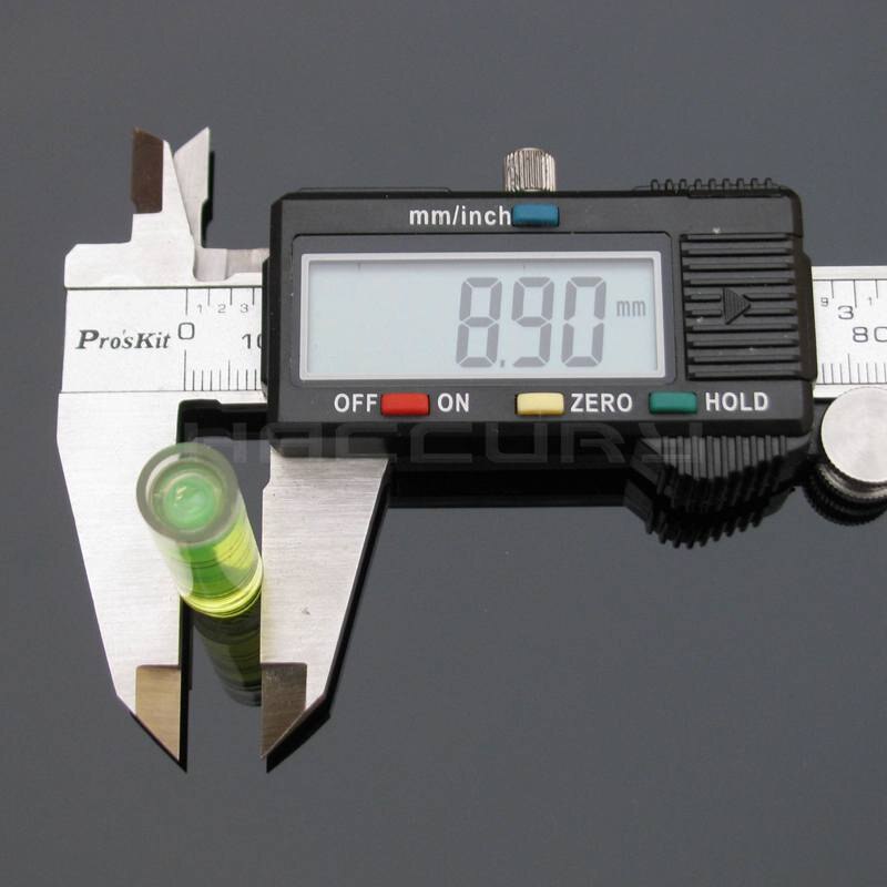 (100 pieces/Lot) 10*35 mm Mini bubble level Plastic Long Tubular Bubble Level water level indicator