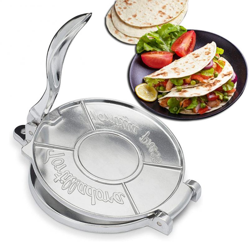 Portable Aluminum Heavy Duty Tortilla Press Maker Machine Kitchen Tool Tortilla Dumpling Skin Dough Press Presser