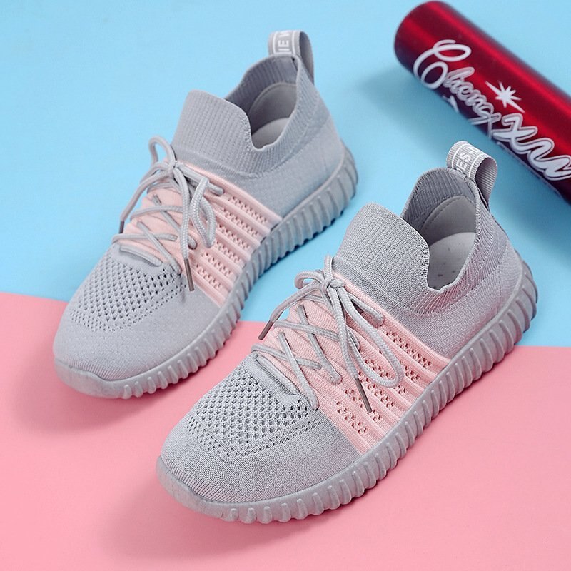 Tenis feminino kvinder tennissko billige fire sæsoner damesko ultralette sneakers dame udendørs jogging træningssko: Grå / 4