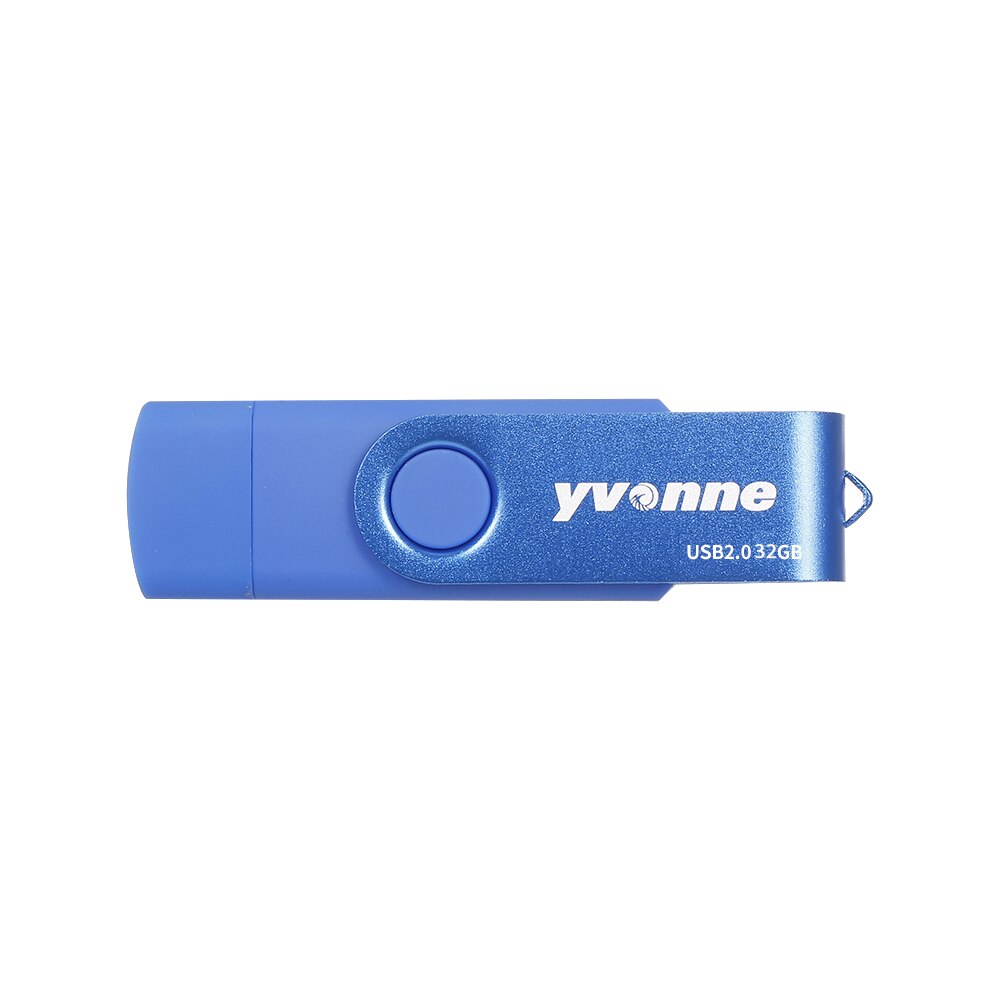 Yvonne USB-Stock mit Doppel Häfen 16GB 32GB 64GB 128G usb Stock USB Erinnerung Stock hohe Geschwindigkeit Stock für praktisch/Laptop: Blau 32GB