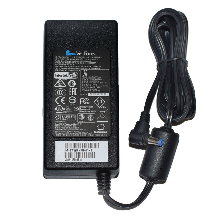 Original VeriFone 12V2A AU-79A0N CPS11224-3B-R 5.5x2.1mm AC DC Power Adapter Charger For VX670 VX680 POS 12V2A