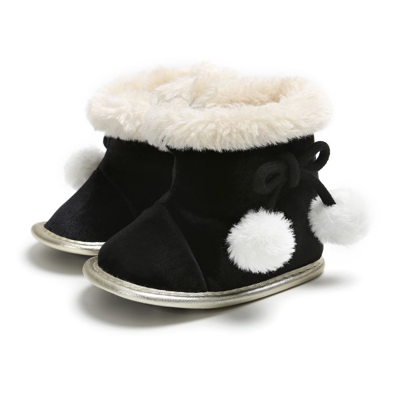 Wram Plus-bottines de neige pour filles | Chaussures d'hiver pour bébés filles, en velours, russie, chaussures chaudes pour enfants, bottes en fausse fourrure, c: A1 / 13-18 mois