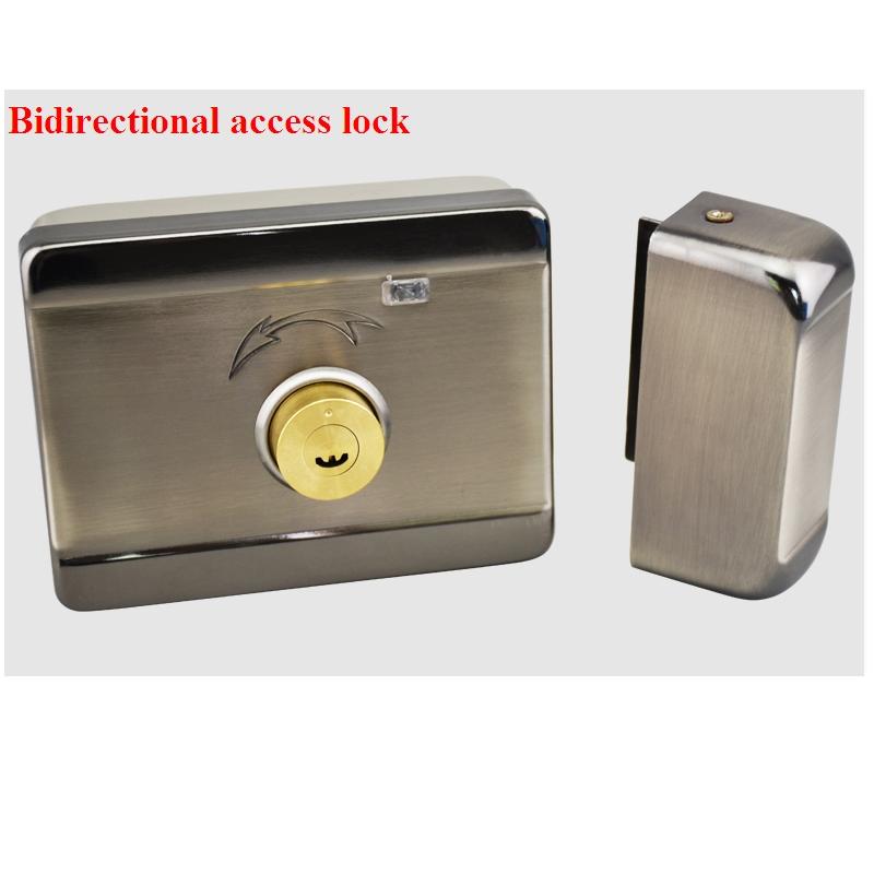 Single armature lock Electronic access control set wooden door iron gate electric lock: Double sided