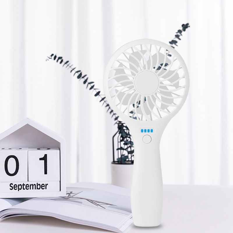 Håndholdt usb blæser køling mini blæser 3 speed luftkøler blæser led lys til bil hjem  y98b