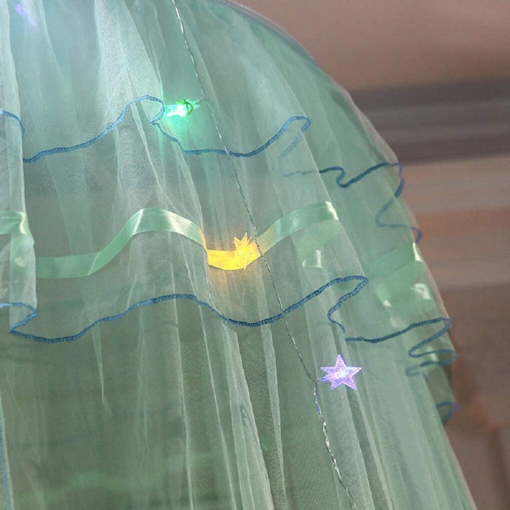 Mosquito Net Dome Bed Net Polyester Portable Bed Curtain Ceiling Children Bedding Net Cover Home Decoration Princess Summer