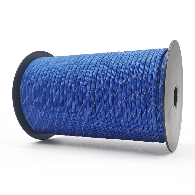 Paracorde réfléchissant, 100M Dia.4mm, corde lumineuse pour tente de Camping, outil d&#39;extérieur