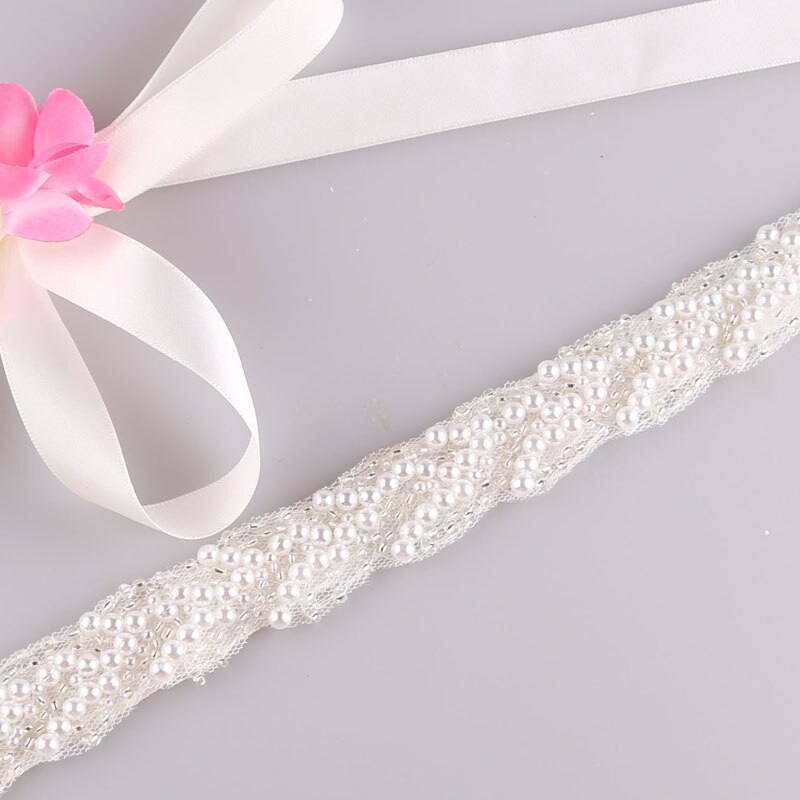 Yjwsxf Bruids Riem Vrouwen Riem Trouwjurk Riem Parel Riem Diner Jurk Riem Bruiloft Accessoires: ivory