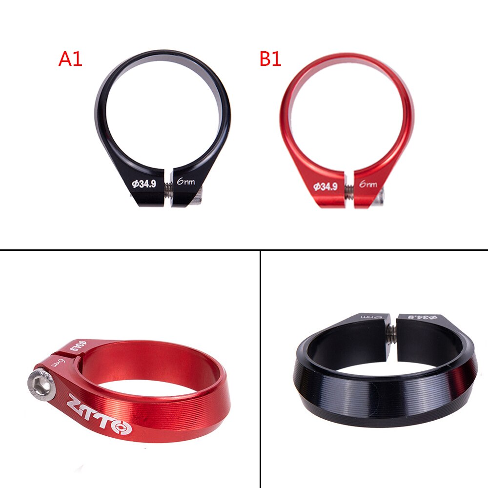 1pc fiets zadelpenklem 34.9mm fietsonderdelen mtb racefiets fiets zadelpen buisklem aluminiumlegering