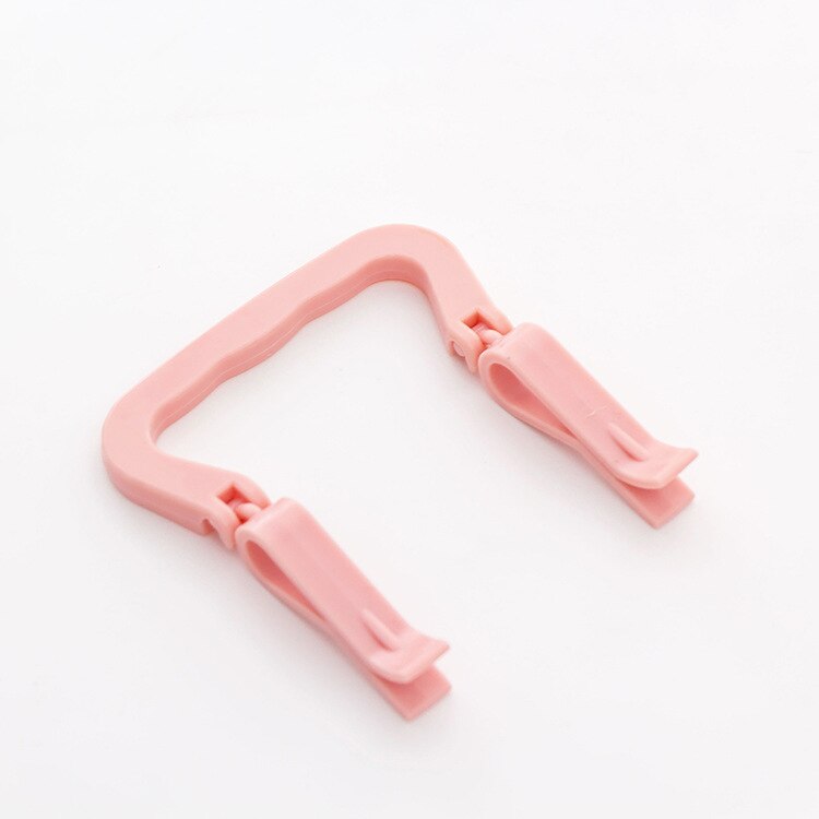 Separador de bolsas de basura de plástico antideslizante para el hogar, clip lateral , separador, artículos para el hogar, 1 ud.: Rosa