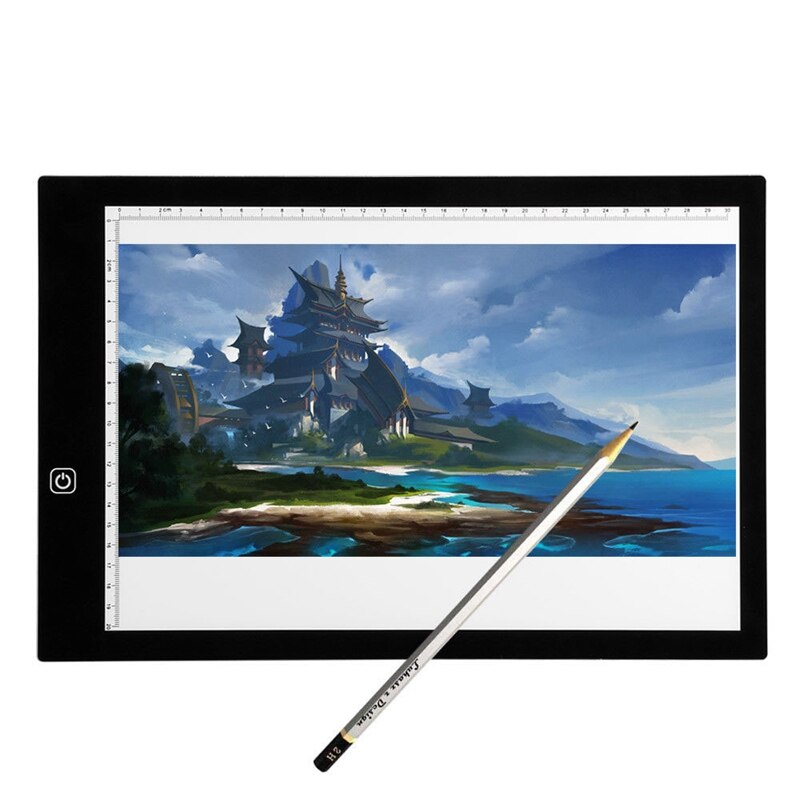 -A4 Led Stencil Board Light Box Artist Tracing Drawing Copy Plate Table