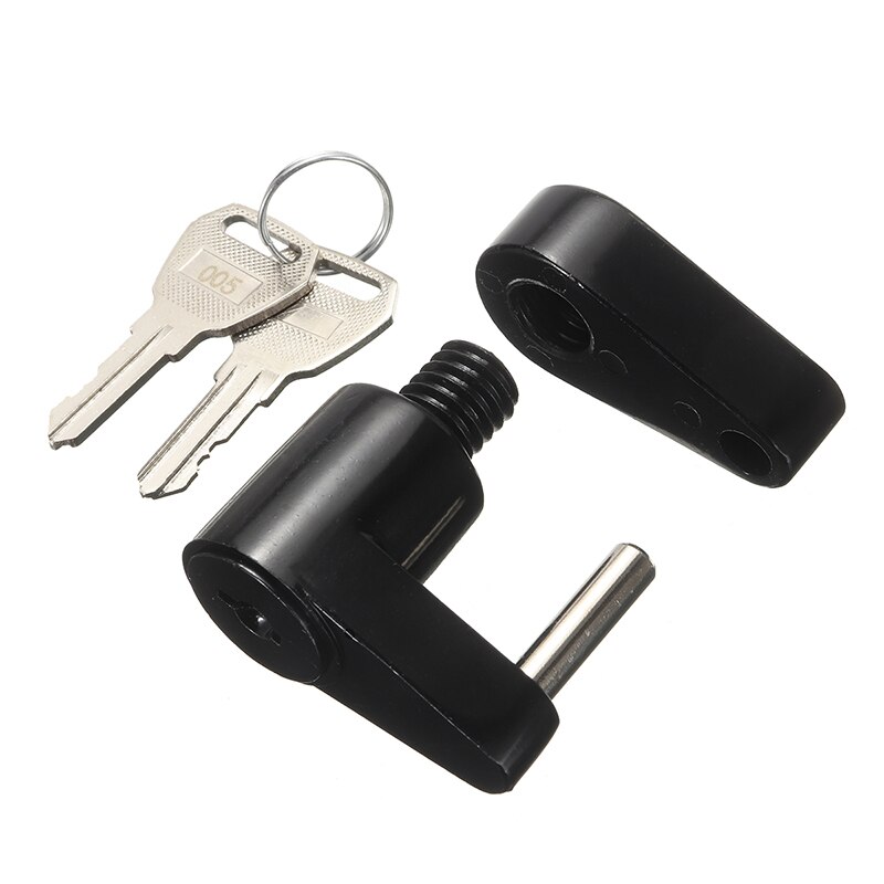 Zinc Alloy 1/4" Trailer Hitch Coupler Lock Anti-theft Locking Hauling Security Towing Tow Bar with 2 Keys