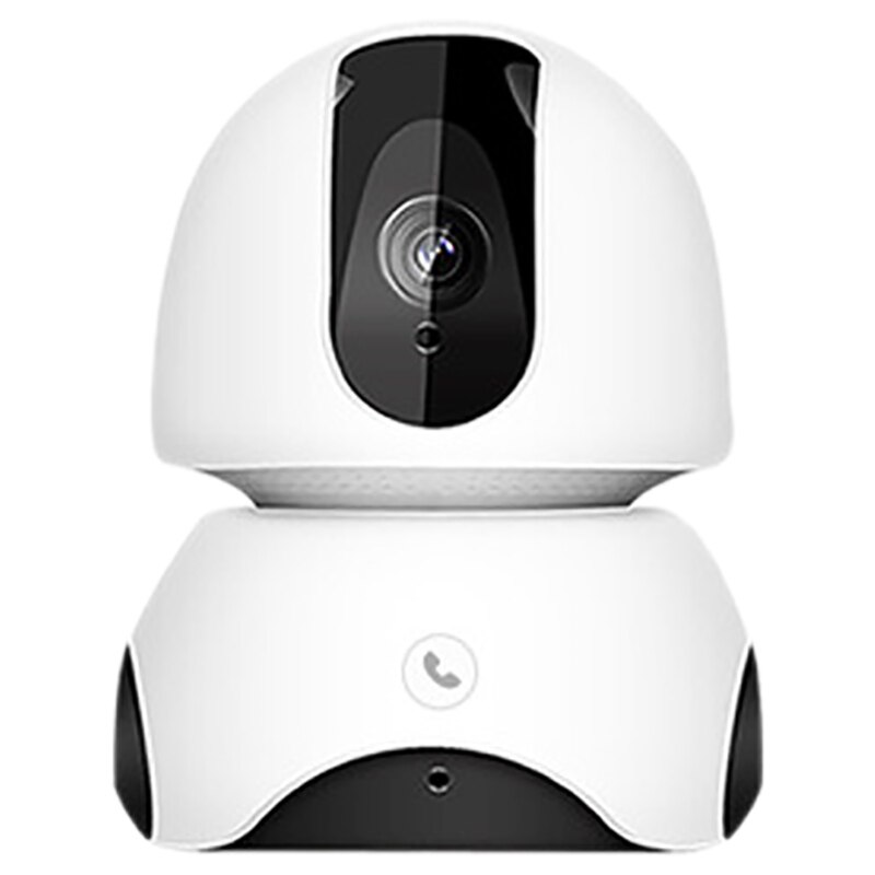 360 graden babyfoon 1080p hd wifi binnencamera met één-klik belfunctie (eu-stekker)