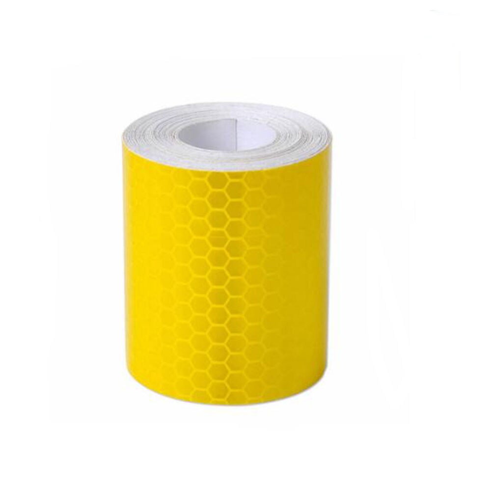 5cm*3m auton heijastinnauha koristetarraa auton varoitus turvaheijastinnauha kalvo auto heijastin tarra auton muotoiluun: Keltainen