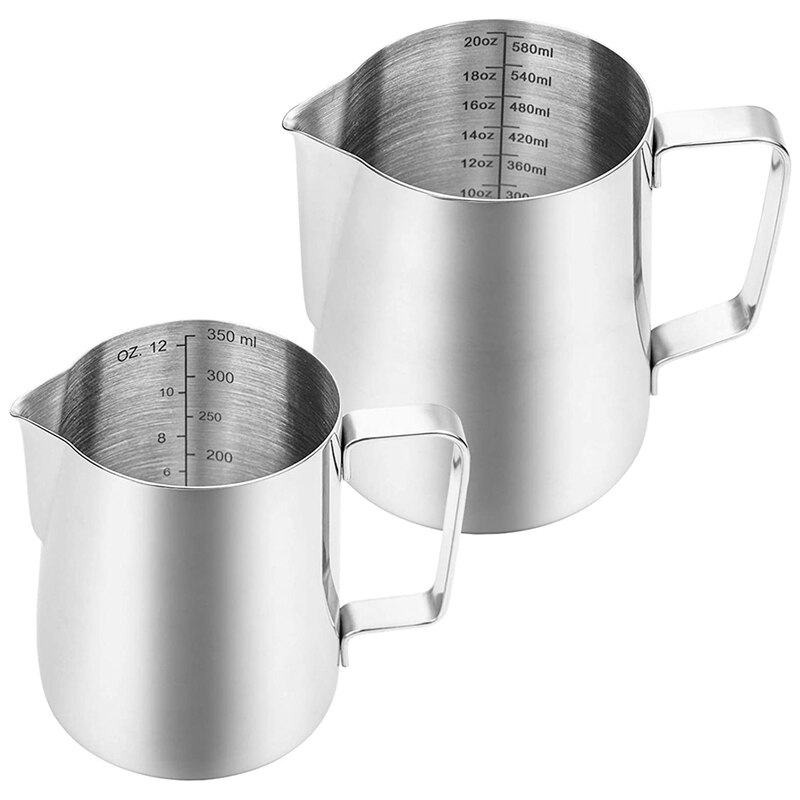 Pichet à Mousse De Lait 1L Aluminium - Tasse à Vapeur Expresso Pour Art Du Latte - Bar Et Maison