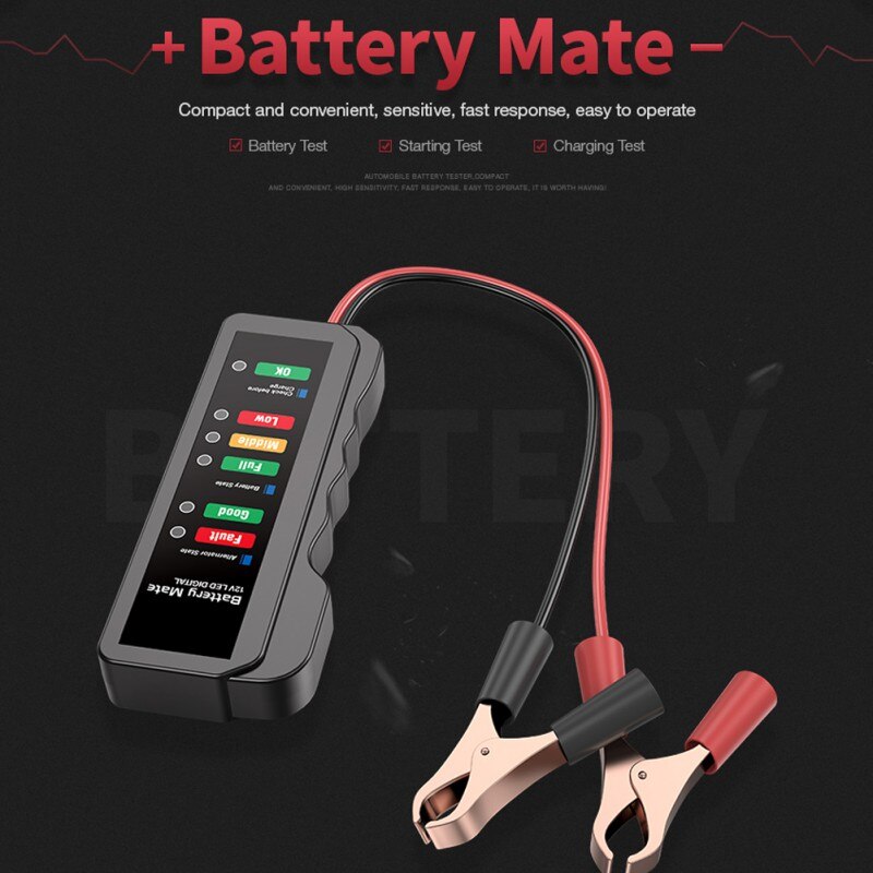 Car Battery Tester BM310 Digital Alternator Tester Check Battery Condition & Alternator Charging