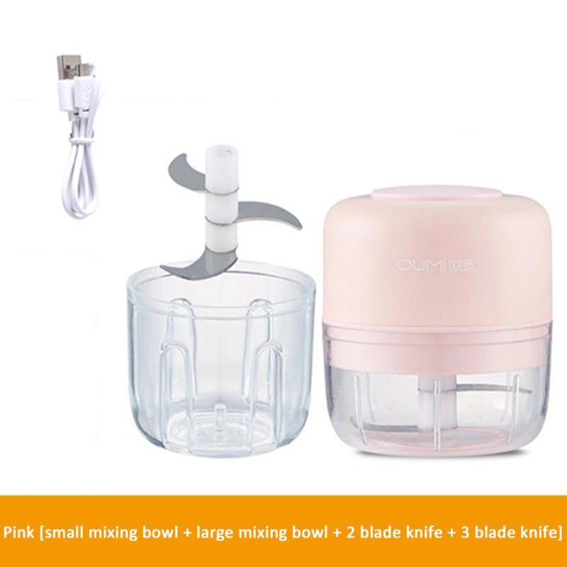 Garlic Grinder Slicer Mincing Machine Minced Hand Electric Grinder Grill Vegetable Meat Cutter Chopper Shredder Kitchen Tools: 07