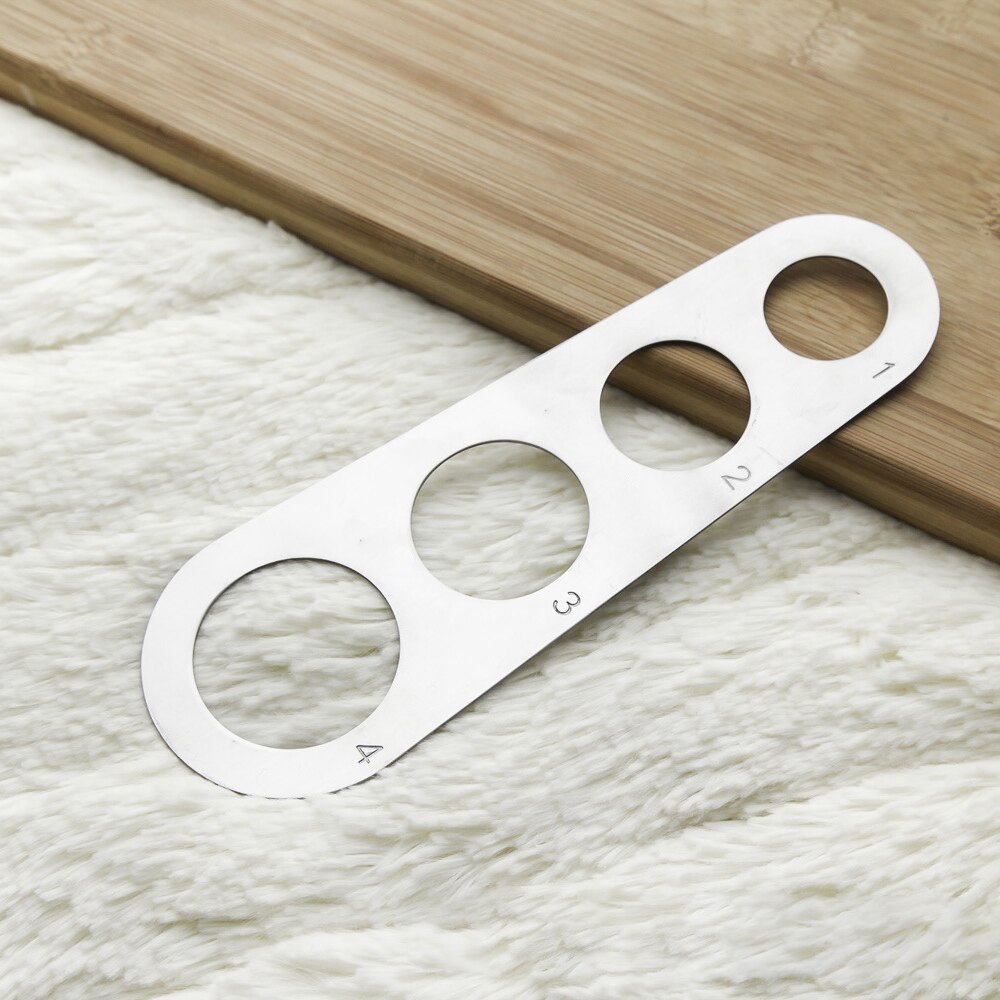 Stainless Steel Pasta Spaghetti Measurer Measure Tool Easy Clearing Pasta Ruler Measuring Tool 4 Serving Portion Kitchen Gadget