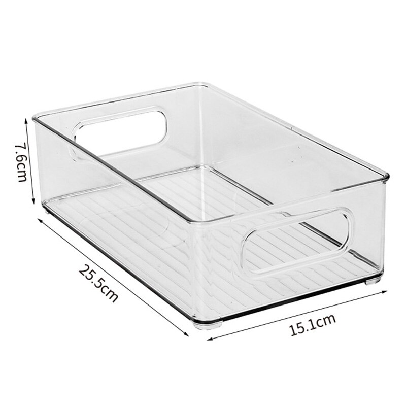 Refrigerator Food Storage Container Fridge Organizer Bins Drawer Transparent Storage Bin Clear Plastic Pantry Food Storage Rack: M