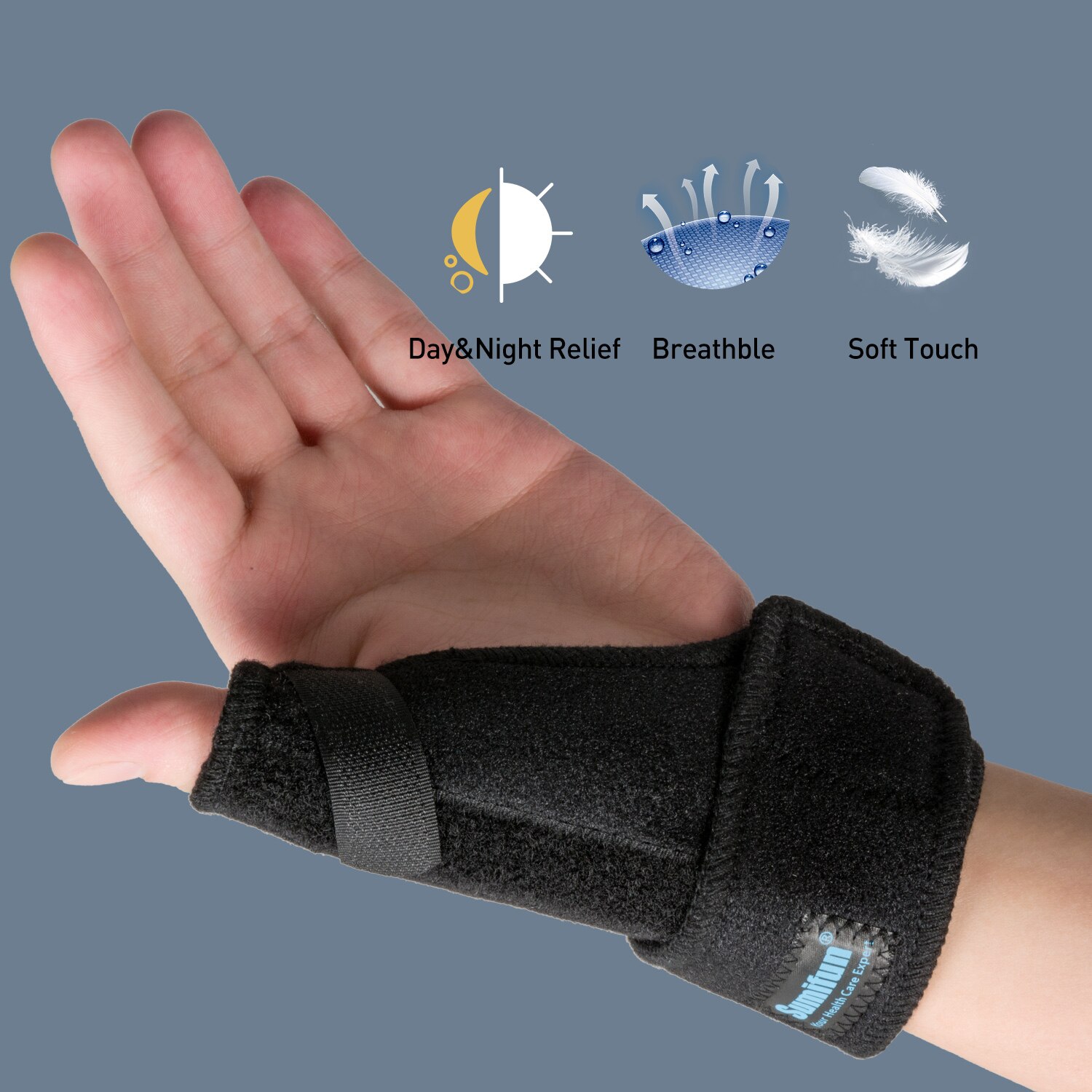 1Pcs Hand Protecor Pijnbestrijding Duim Spica Pols Brace Spalk Ondersteuning Voor Artritis Tendinitis Carpaal Tunnel Hand Massage