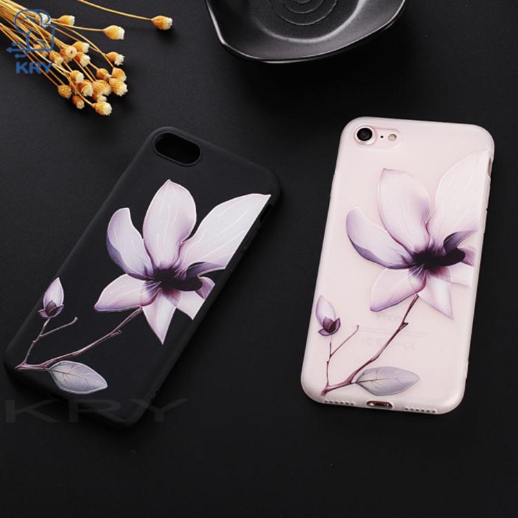 Lotus Flower Case For iPhone 8 Plus XS Max XR Rose Floral Phone Case For iPhone X 7 6 6S Plus 5 SE