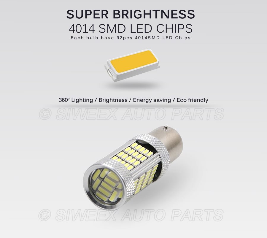 1X H8 H11 1156 1157 Nebel Licht 92 SMD 4014 Auto Led-leuchten Lampe Für DC 12V Weiß Blau eis blau Gelb Rot Rosa