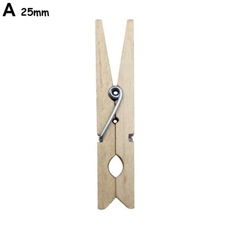 Colorful Natural Wooden Clothes Pegs Clothes Clips Wood Clamp DIY Photo Paper Peg Clothespin Craft 25mm/35mm/45mm: A 45mm