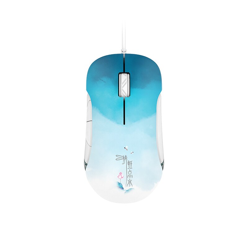 AJAZZ AJ358 Pro Gaming Mouse Max 10000DPI Transparent Backlit Lightweight Ergonomics 3D Optical Wired Laptop USB Mice: Default Title