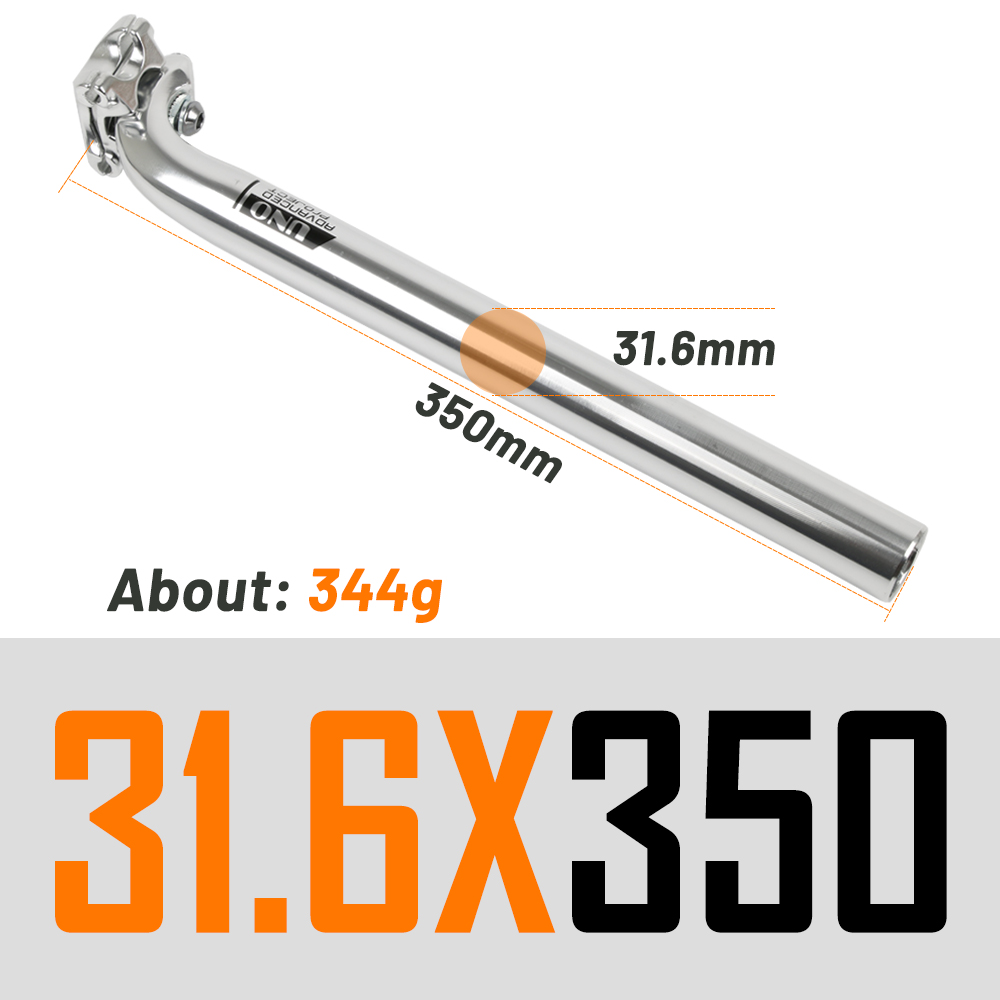 Uno Mtb Road Zadelpen 25.4/27.2/30.9/31.6mmx35 0/400Mm Mountainbike Aluminium Seat buis Fiets Onderdelen