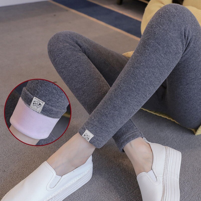 Maternity Pants Comfortable Elastic Casual Maternity Trousers Solid Color Thin Trousers Pregnant Capris Britches Knitted Legging: dark gray / M