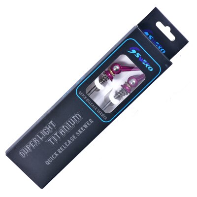 1 Pair Bicycle Bike Wheel Hub Quick Release QR Front Rear Axle Skewer 49g Red Black Titanium alloy Bicycle Skewer SWTXO: purple