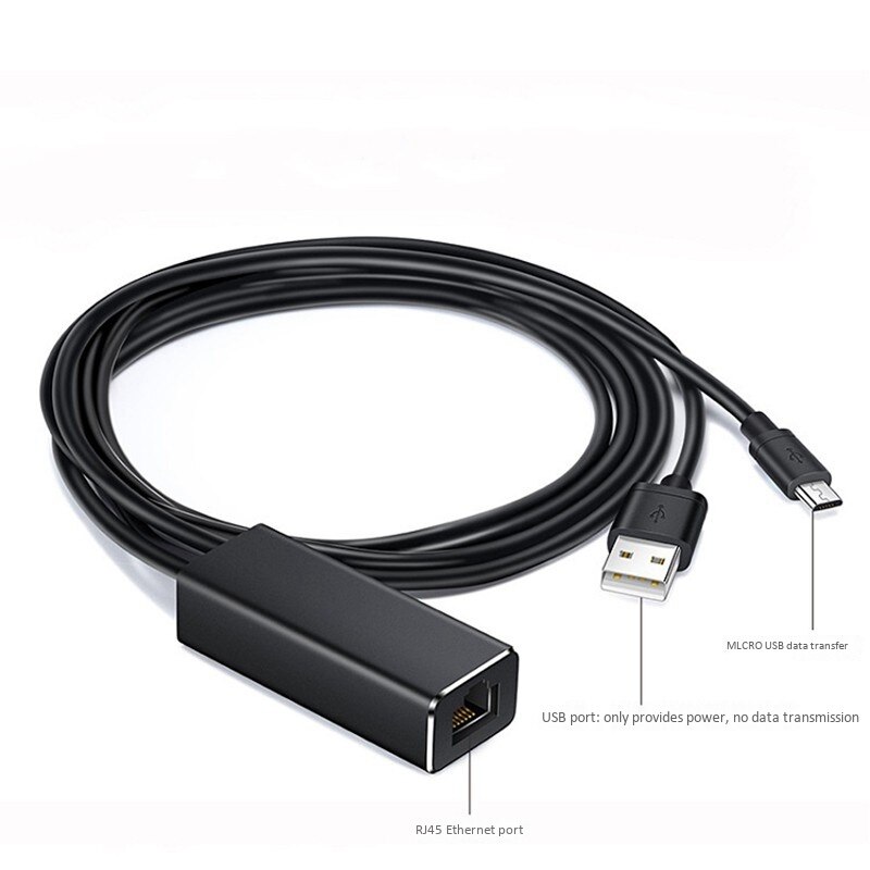 Ethernet Adapter Voor Fire Tv Stick Hd 480 Mbps RJ45 10/100 Mbps Voor Voor Fire Tv/Google/chromecast