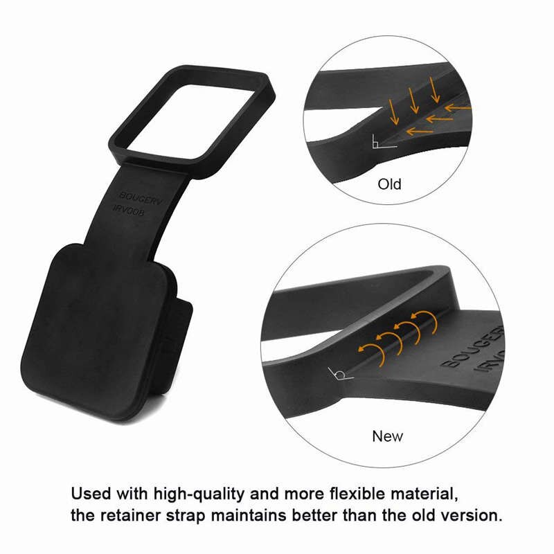 Bouchon de bouchon d'attelage de remorque de 2 pouces en caoutchouc adapté aux récepteurs de 2 pouces de classe 3 4 5 pour toyota ford jeep chevrolet nissan dodge ram por