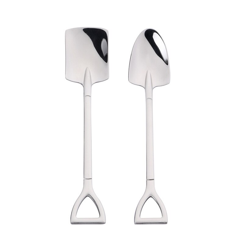 Retro Watermelon Shovel Coffee Spoon Stainless Steel Dessert Spoon Ice Cream Spoon Tip Flat Shovel for Christmas