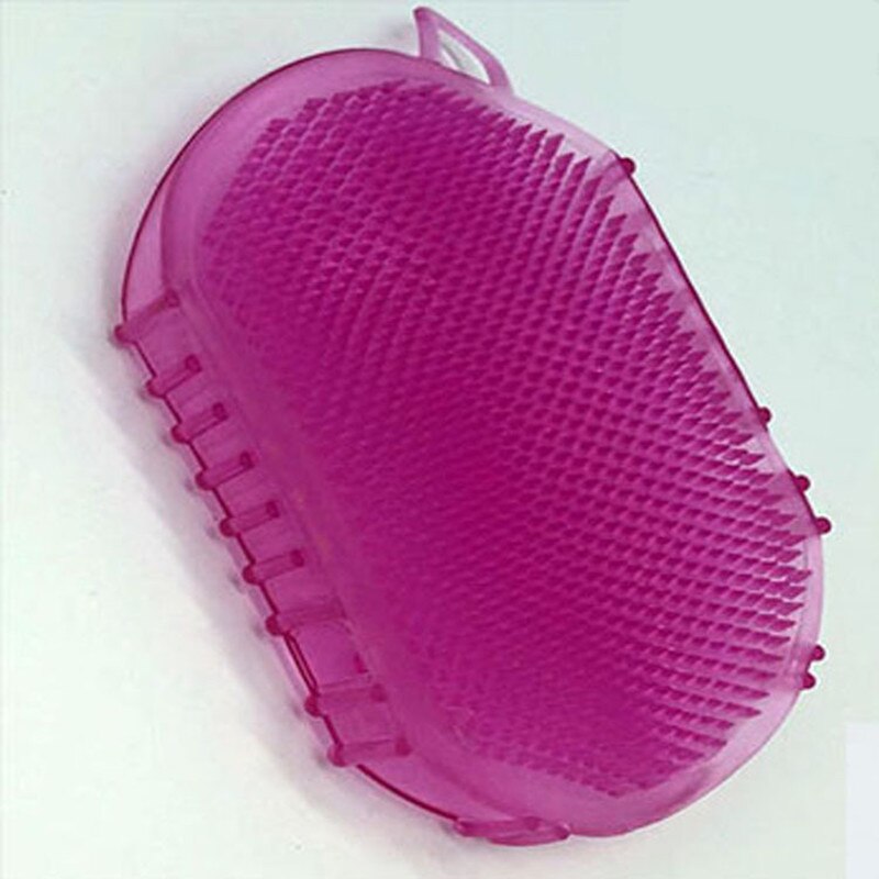 Siliconen Multifunctionele Smooth Afslanken Cellulitis Borstel Baden Massage Handschoen Massager Ontspanning Anti Vet Body: pink