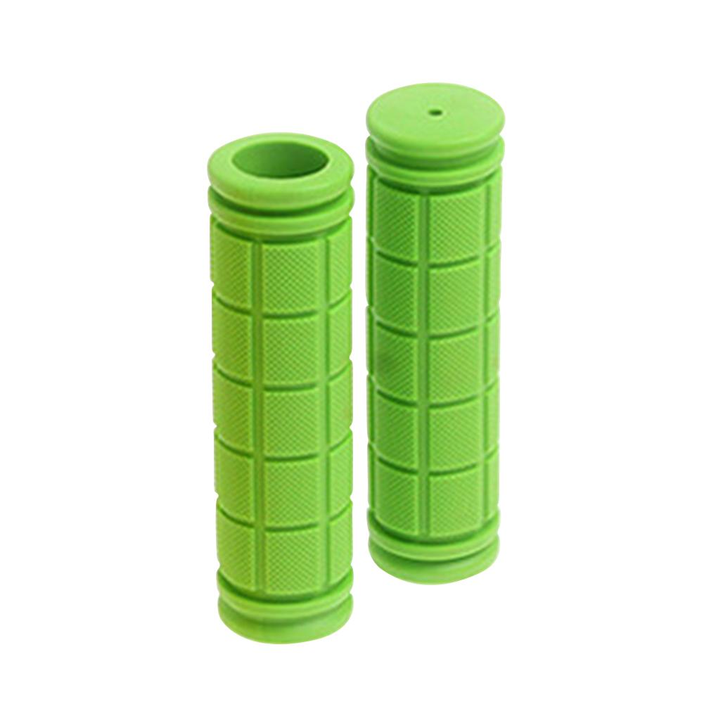 1 par 13cm cor de borracha apertos de bicicleta guiador conjunto mountain bike alça antiderrapante peças de alça de bicicleta equipamento: Green