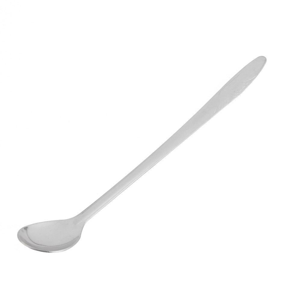 1Pcs 18.5Cm Rvs Lange Steel Iced Thee Lepel Koffie Koud Drankje Vruchtensap Lepels Lange Ijs Scoop menglepel