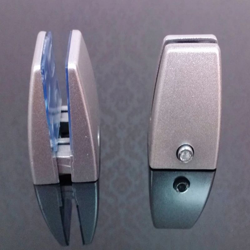 Office Desk Partition Support Bracket Shelf Clip Clamp Holder Desk Privacy Screen Clip Holder Glass Clip, Aluminum Alloy