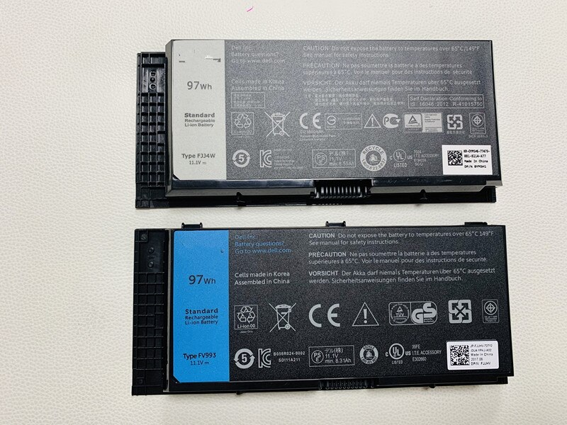 FV993 Laptop Batterij Voor Dell Precision M6600 M6700 M6800 M4800 M4600 M4700 FJJ4W PG6RC R7PND OTN1K5 11.1V 97WH