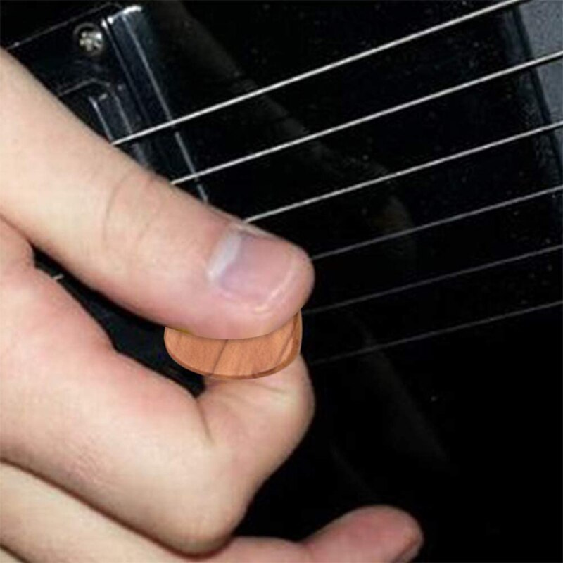 Púa de guitarra de madera hecha a mano y 3 púas de madera de olivo, púas para guitarra