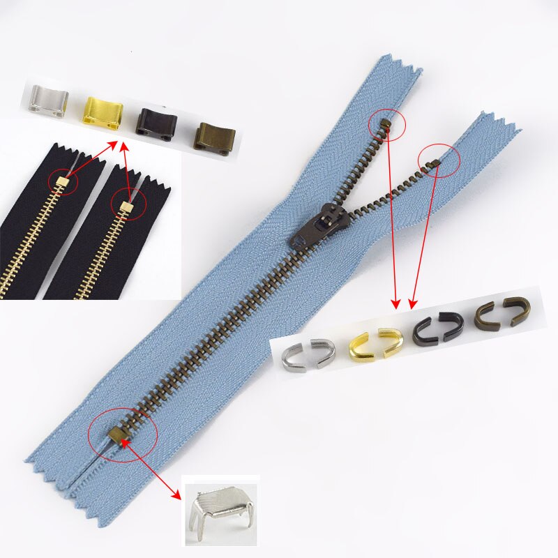 1 opsat lynlåsprop skridsikker til 3# 5# 8#  metallynlåse lynlås reparationssæt nylon lynlås udskiftning gør-det-selv-tilbehør skræddersyet værktøj